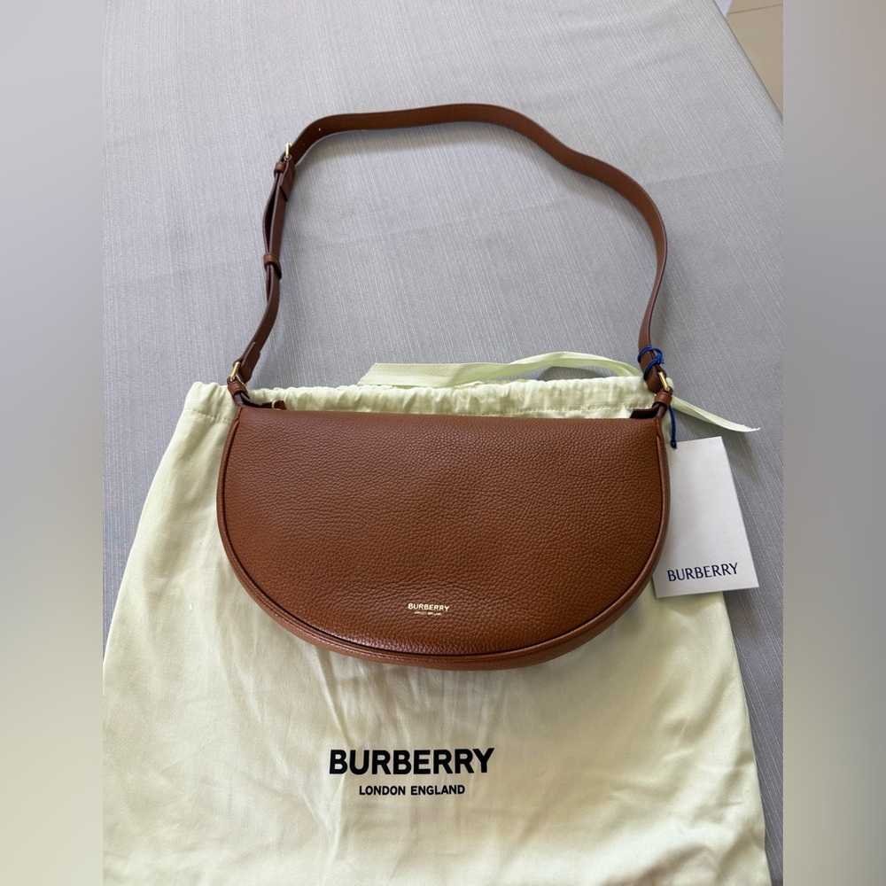 Burberry Tan Leather Shoulder Bag